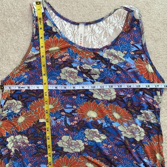 NWOT! Gilli Floral/Lace Tank Top - Picture 11 of 14